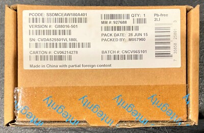 Intel SSDMCEAW180A4 SSD 530 Series 180GB, PCIe Module mSATA 6Gb/s, 20nm OPEN BOX