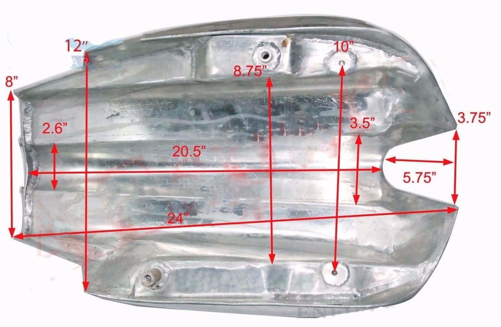 Aluminium Petrol Gas Fuel Tank With Filler Cap Fits Ducati  860 900 Gts