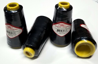 4 BIG SPOOLS SERGER OVERLOCK SERGE SEWING THREAD 2500 YARDS EACH CONE (48 COLORS