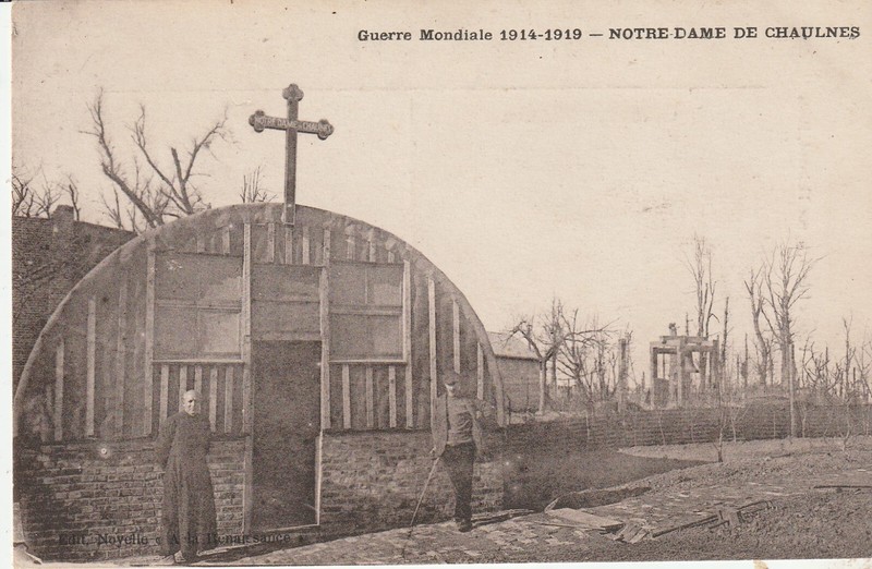 Cpa Guerre Mondiale 1914-1919 Notre Dame De Chaulnes