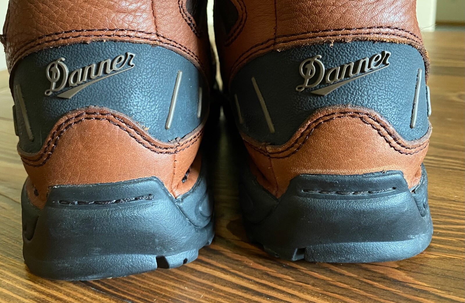 Mens Leather Brown Boots Size 