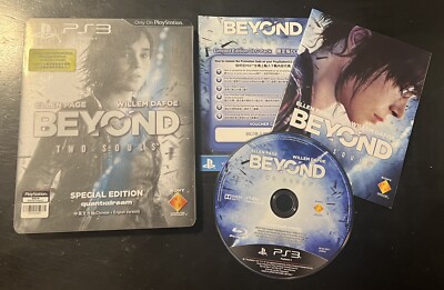 Beyond: Two Souls - Special Edition Steelbook (PS3) CIB W/ MANUAL CLEAN & TESTED