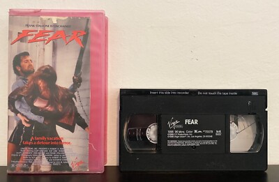 Fear VHS Tape w/ Pink Snap Case (Frank Stallone, 1988)