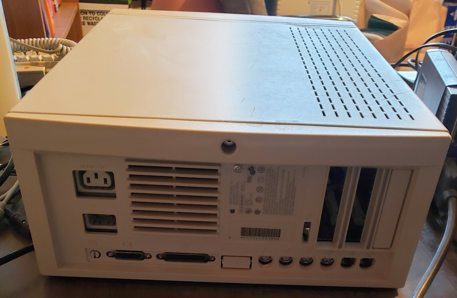 Vintage Apple Macintosh IIvx Computer MAC OS 7.5 Power Cord, For parts or repair