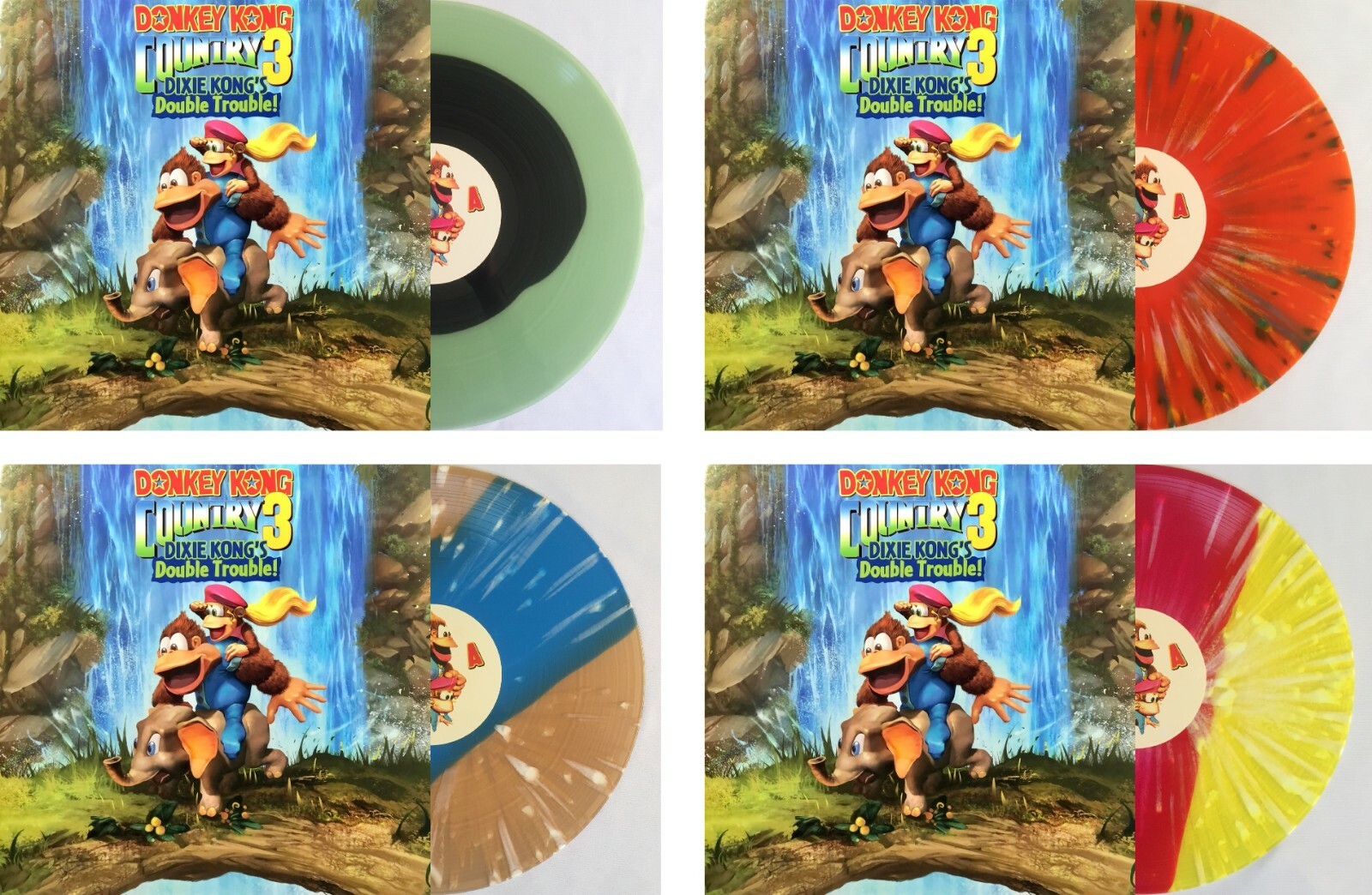 「Donkey Kong Country 3」Soundtrack　Vinyl Donkey Kong Country 3 Snes LP Vinyl Record OST All Editions