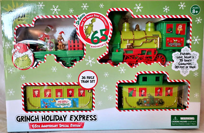 Dr. Seuss Grinch 65th Anniversary Holiday Express Special Edition Train Set