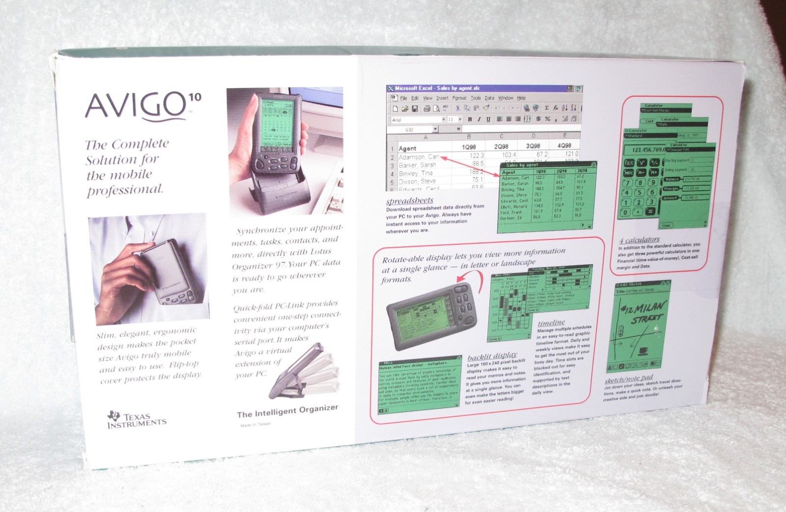 Texas Instruments AVIGO 10 Lotus Organizer