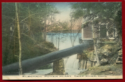 Electric Power Plant Deep River Connecticut Postcard