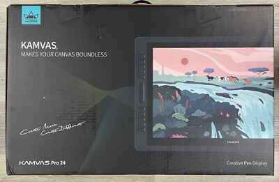 Huion KAMVAS Pro 24 2.5K Drawing Graphics Display Tablet Monitor AG-Glass 23.8''