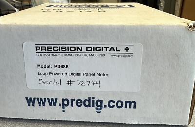 Precision Digital PD686 NEMA 4X Loop-Powered Panel Meter **perfect condition**