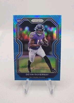 2020 Panini Prizm Football - Devin Duvernay - Light Blue Prizm Rookie #380 (RC)