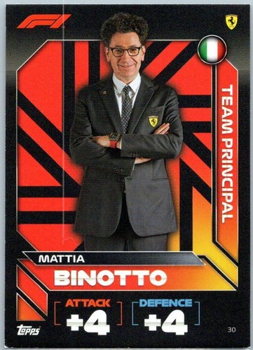 2022 Topps F1 Turbo Attax - Mattia Binotto #30