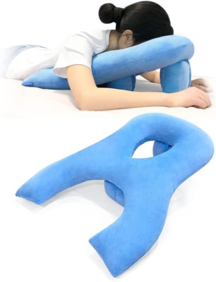 Face down Pillow after Eye Surgery Prone Pillow with Arm Hole Massage Head Cradl