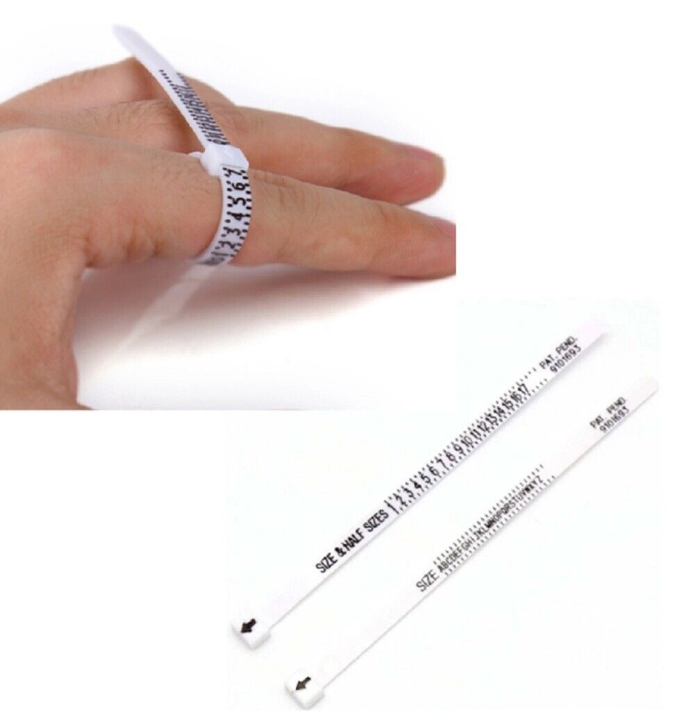 Ring Sizer Scale Gauge Finger Stick Mandrel Measurement Jewelry Tools Check Size