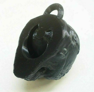 Mayan Death Whistle Black Skull !VERY LOUD! *Aztec Made In USA* Scary 3D Printed