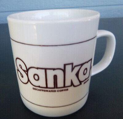 vintage Sanka Coffee mug cup 3 1/2 inches tall