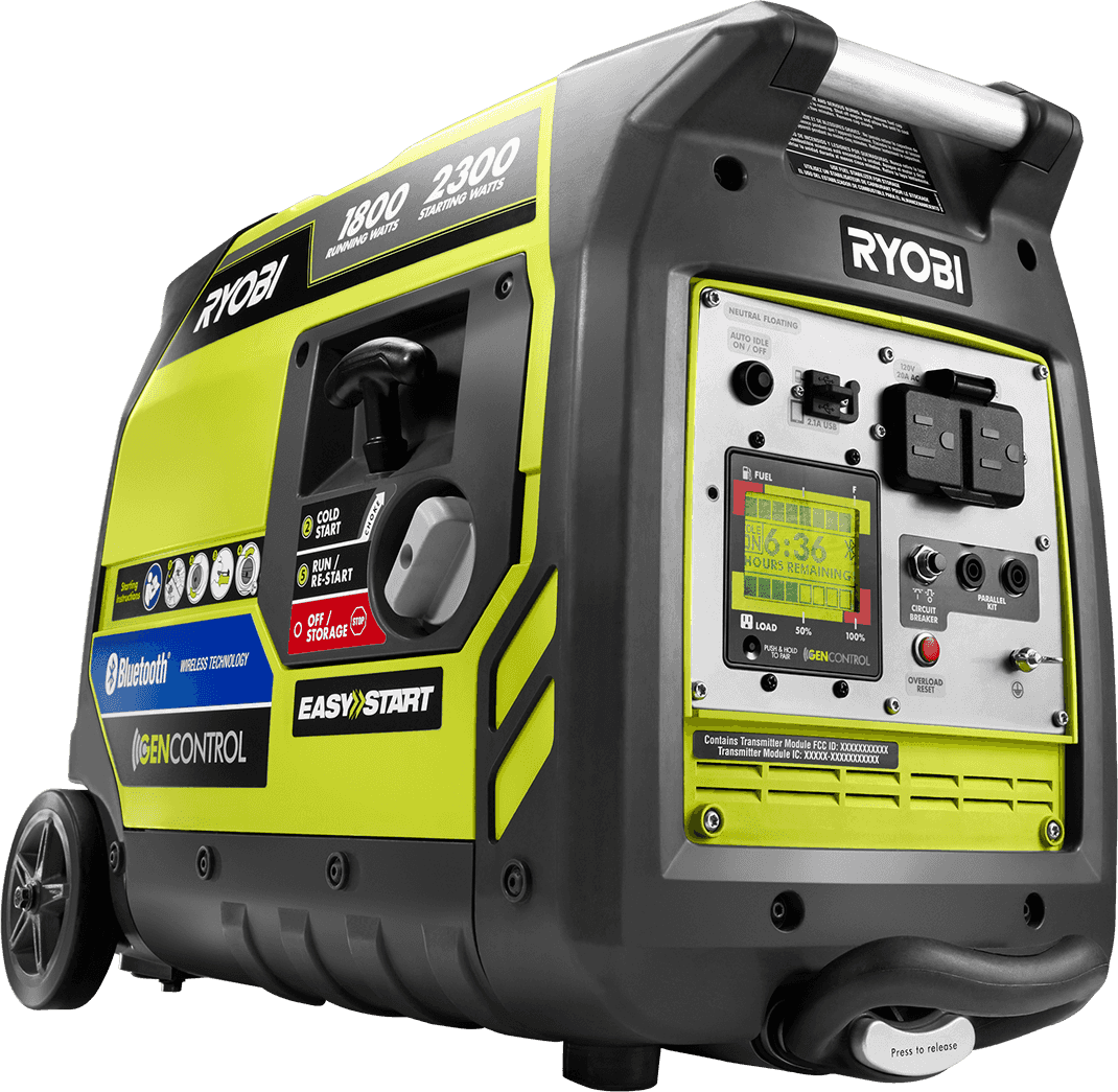 RYOBI RYi2300BTA Bluetooth 2300 Watt Digital Inverter Portable Generator 