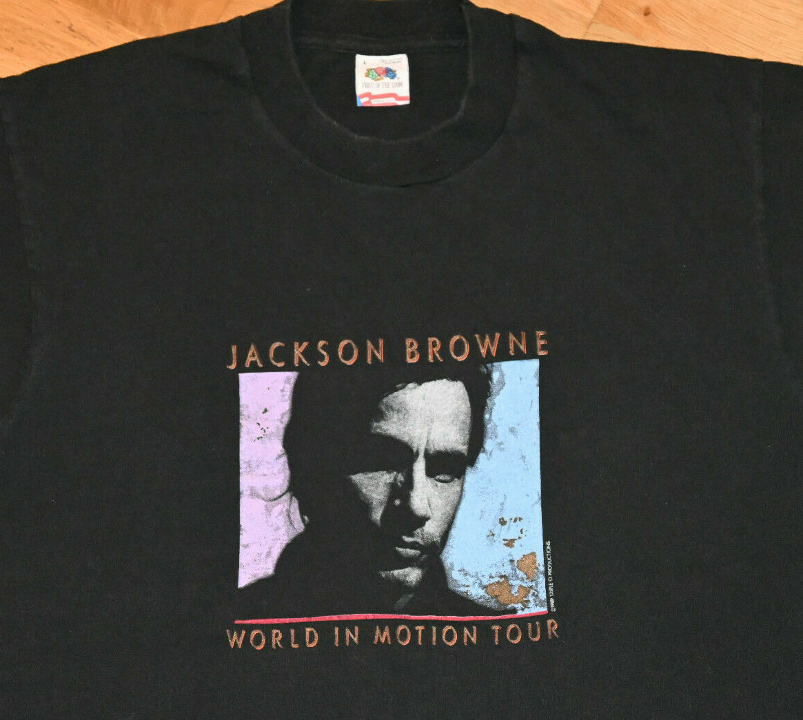 Jackson Browne 1983年ツアー Tシャツ M Jackson Browne 1983年ツアー Tシャツ M JACKSON BROWNE Band