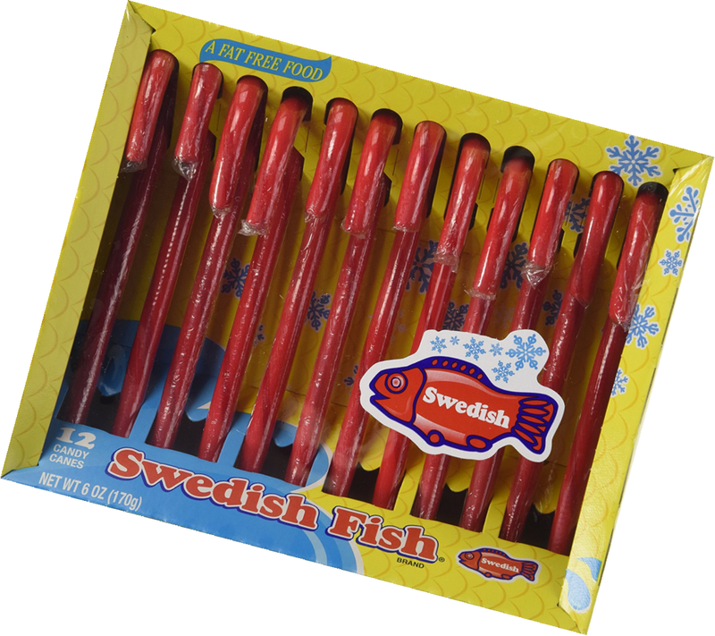 UPC 070462000207 product image for Swedish Fish Candy Canes 6ct | upcitemdb.com