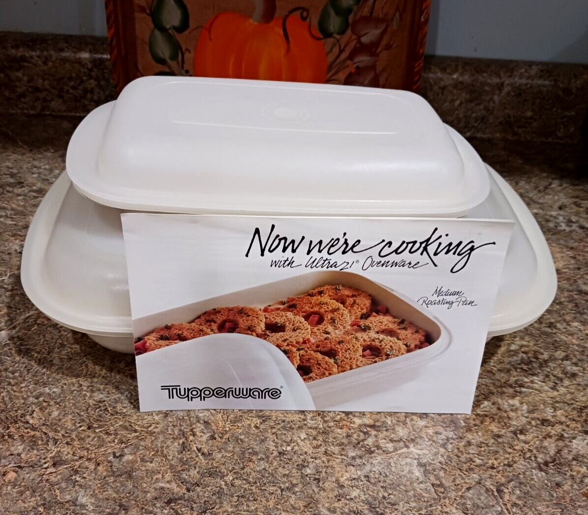 TUPPERWARE ULTRA 21 lot ~Roaster Pan 3.5qt  #1742~3 3/4qt #1746 Oven Microwave