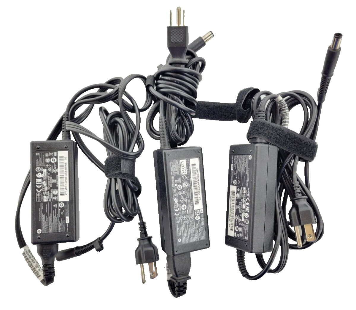 HP Power Adapter 756413-002 65W 19.5V Power Adapter Charger - USED,(LOT OF 3)-
