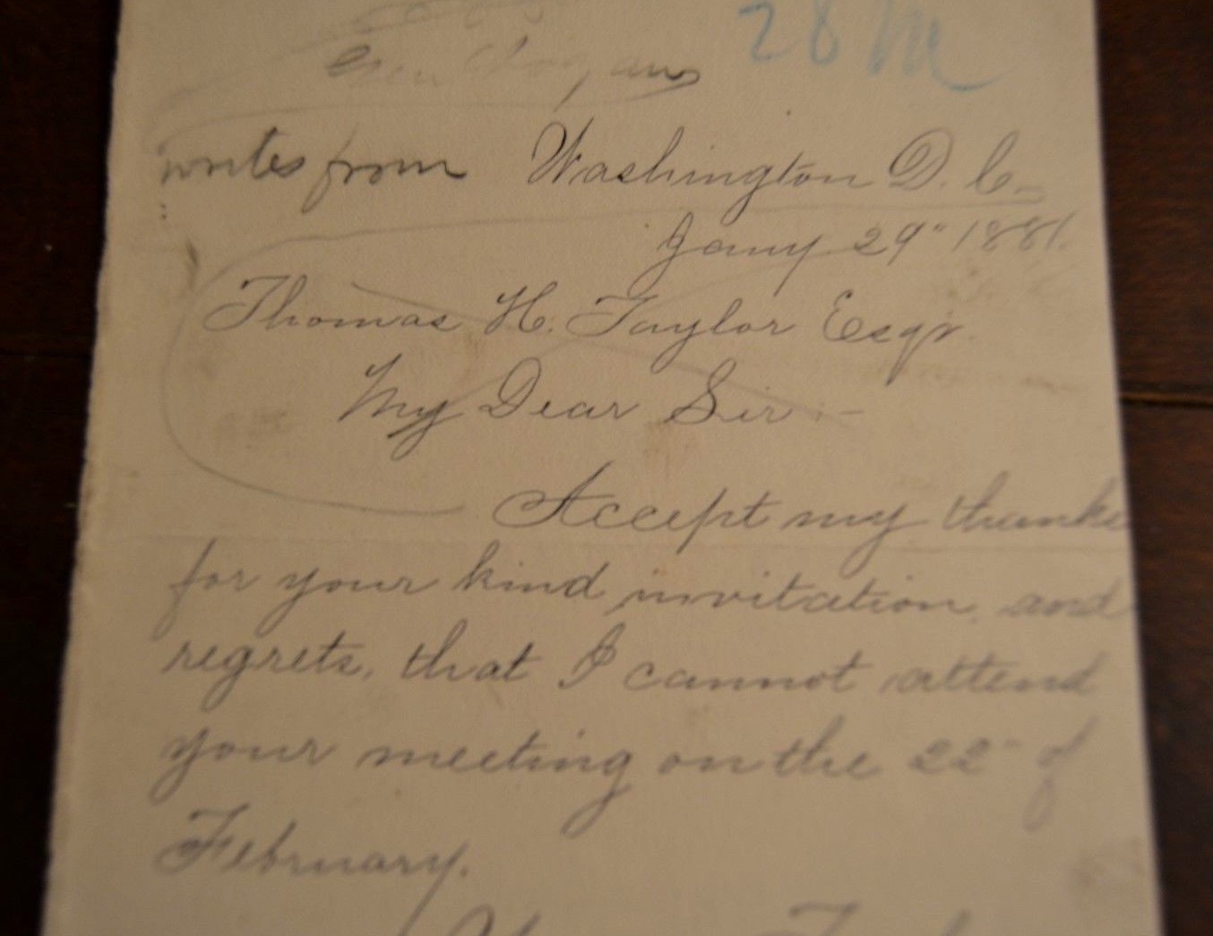 General John A. Logan Autograph Signed Letter & CDV In Uniform Jan 29, 1881