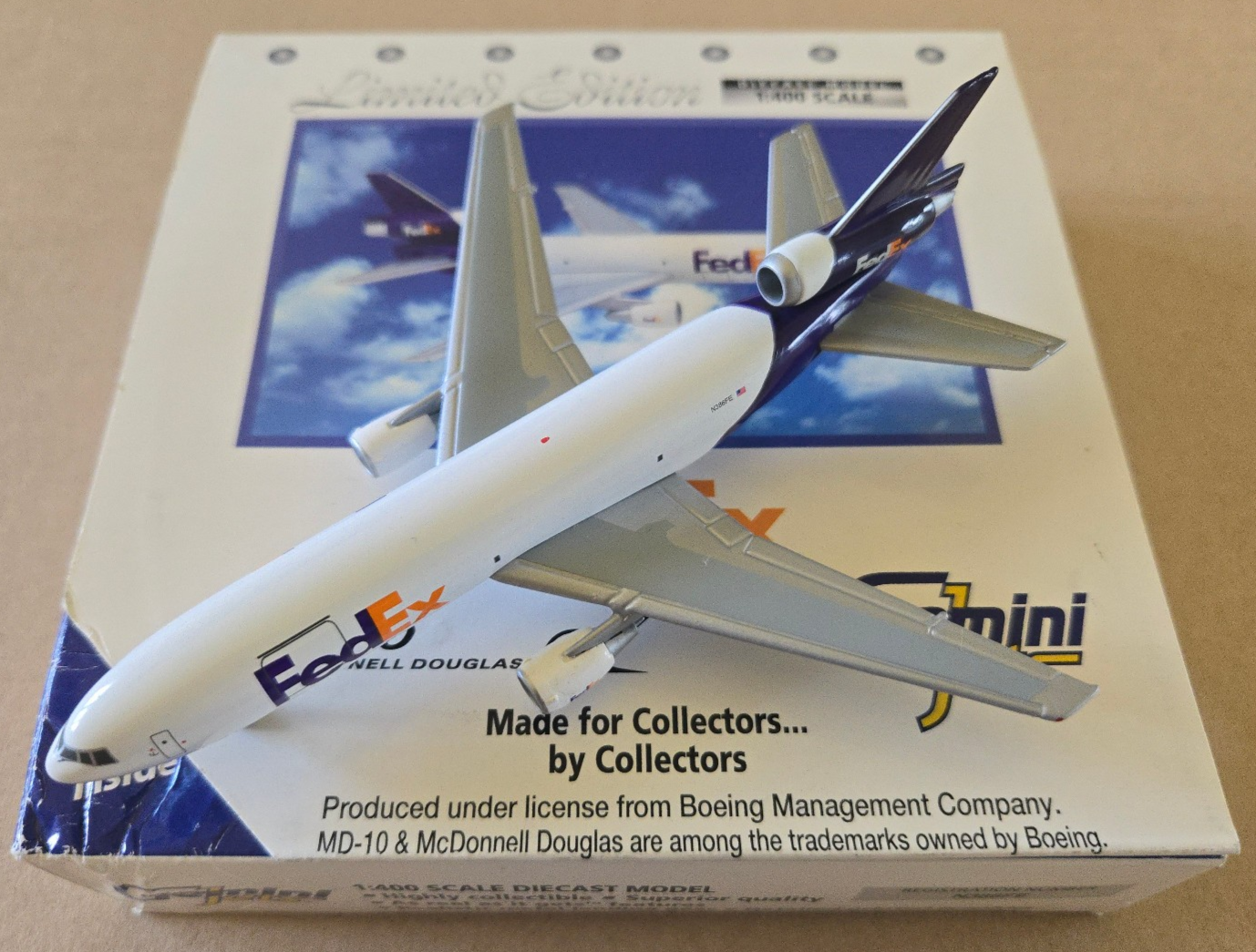 FedEX ダイキャストモデル Gemini Jets MD-10 1:400 McDonnell Douglas MD-10 / DC-10 FedEx / Federal