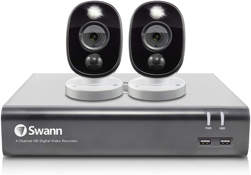 Swann Home Security Camera System, 4 Channel 2 Cameras, Wire