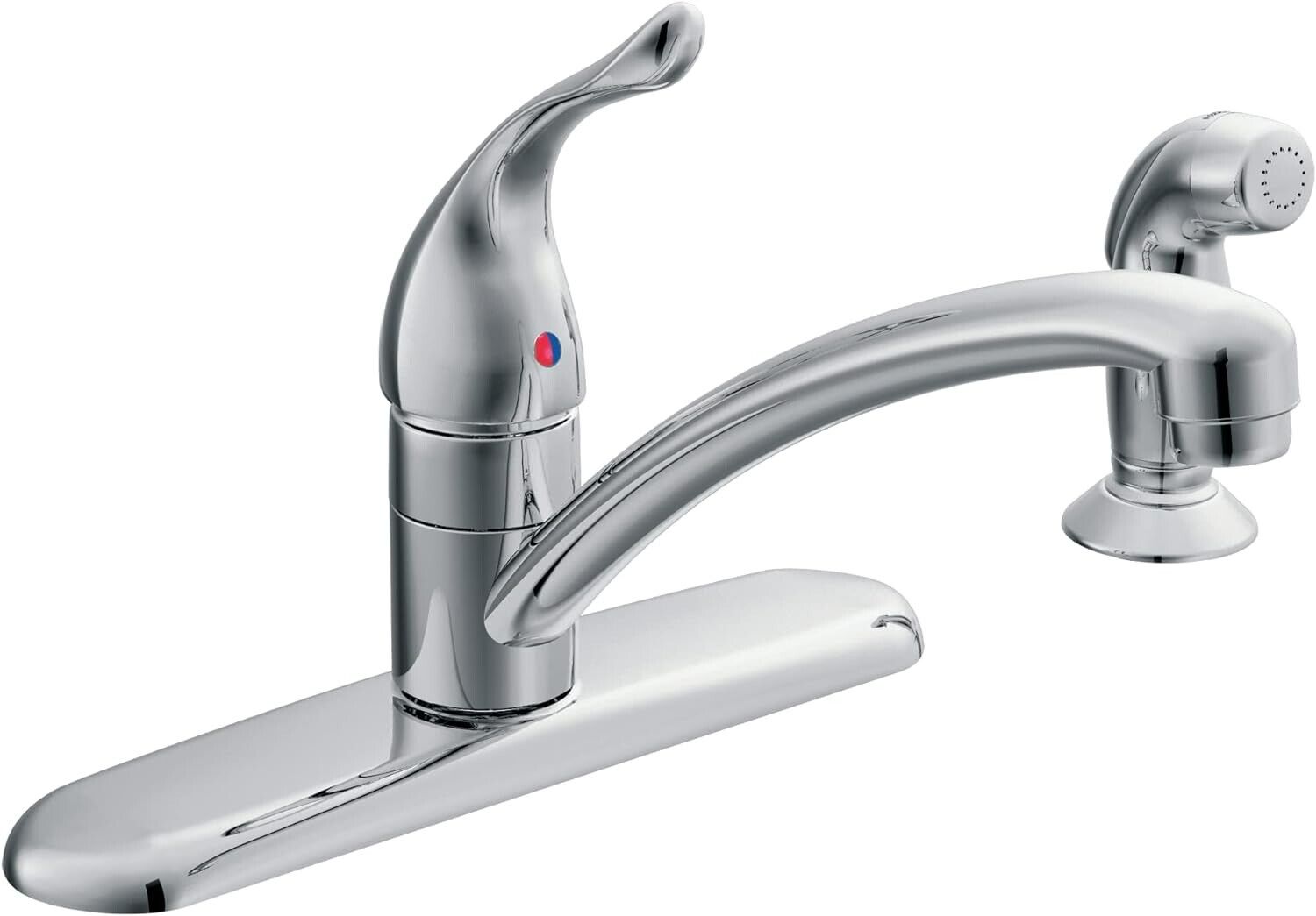 Moen 67430 Chateau Chrome One-Handle Kitchen Faucet with Protege Side Spray