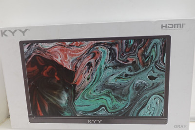 KYY HDMI 15.6'' Type-C FHD Portable Monitor, Gray, Model: K3