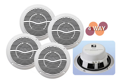 4x 13cm Deckenlautsprecher Bluetooth Funk Lautsprecher Boxen Badezimmer B403BL