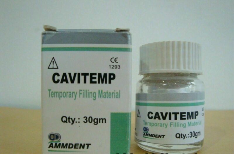 Ammdent Cavitemp Dental Temporary Filling Material Cement 30 Gram