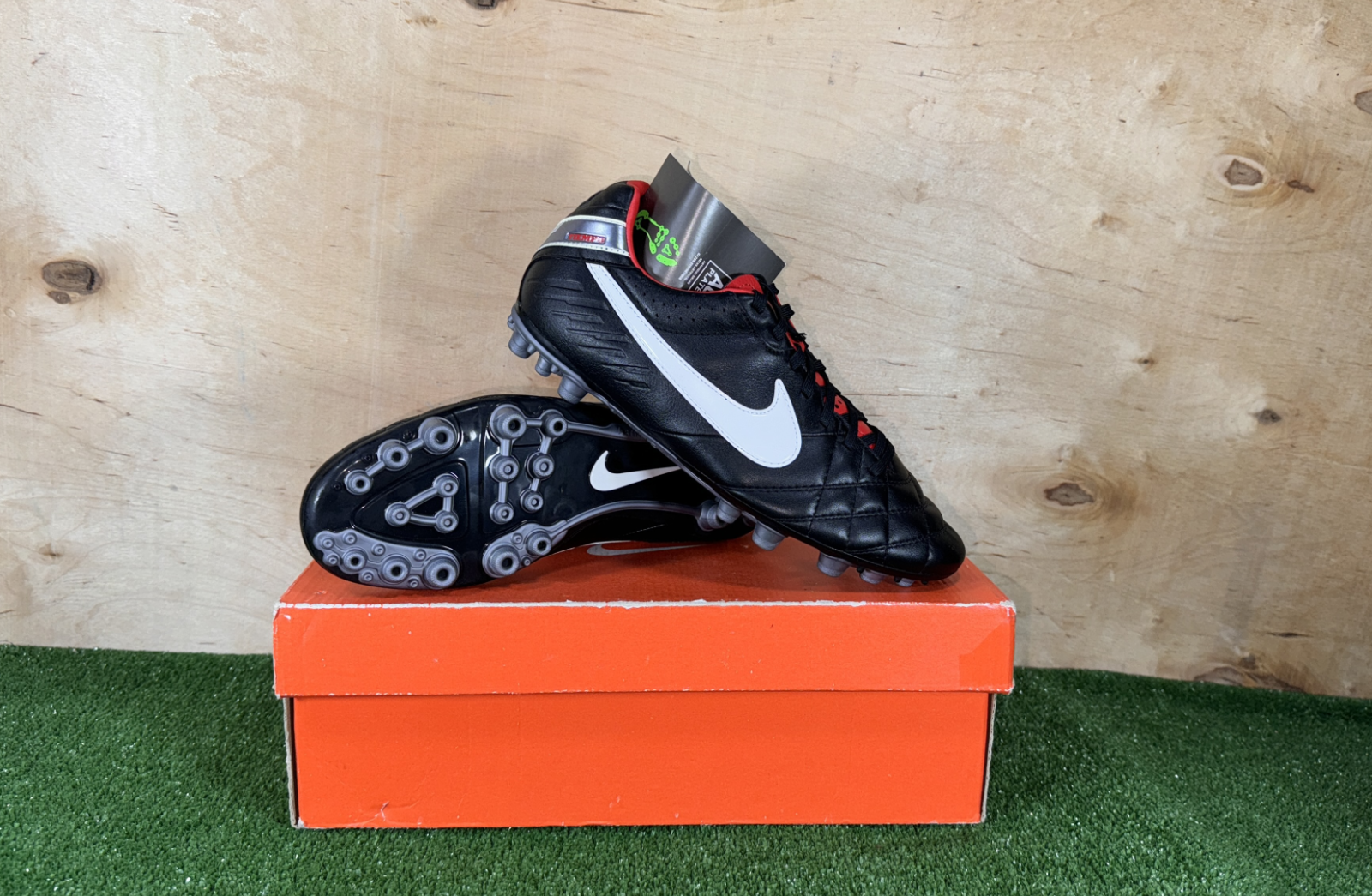 Nike Tiempo Mystic IV AG Black 454317-010 boots Cleats mens