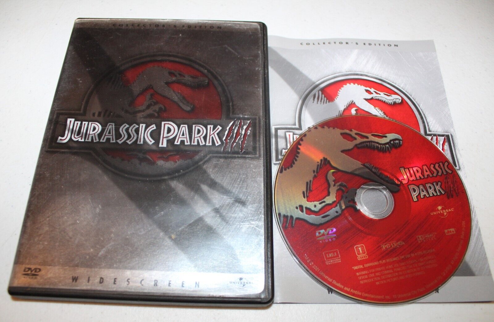 Jurassic Park III (DVD 2001, Widescreen Collectors Edition Jurassic Park III (DVD 2001, Widescreen Collectors Edition