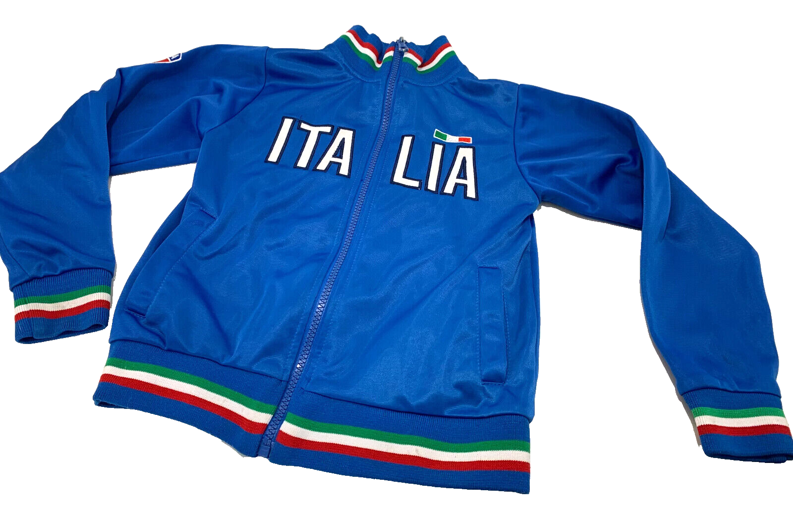 ITALIA by Volare track suit/soccer jacket SZ kids 5/6 blue