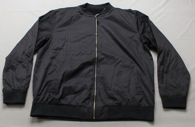 Fresh Clean Threads Men's Reversible Bomber Jacket DM3 Charcoal Size XL NWT