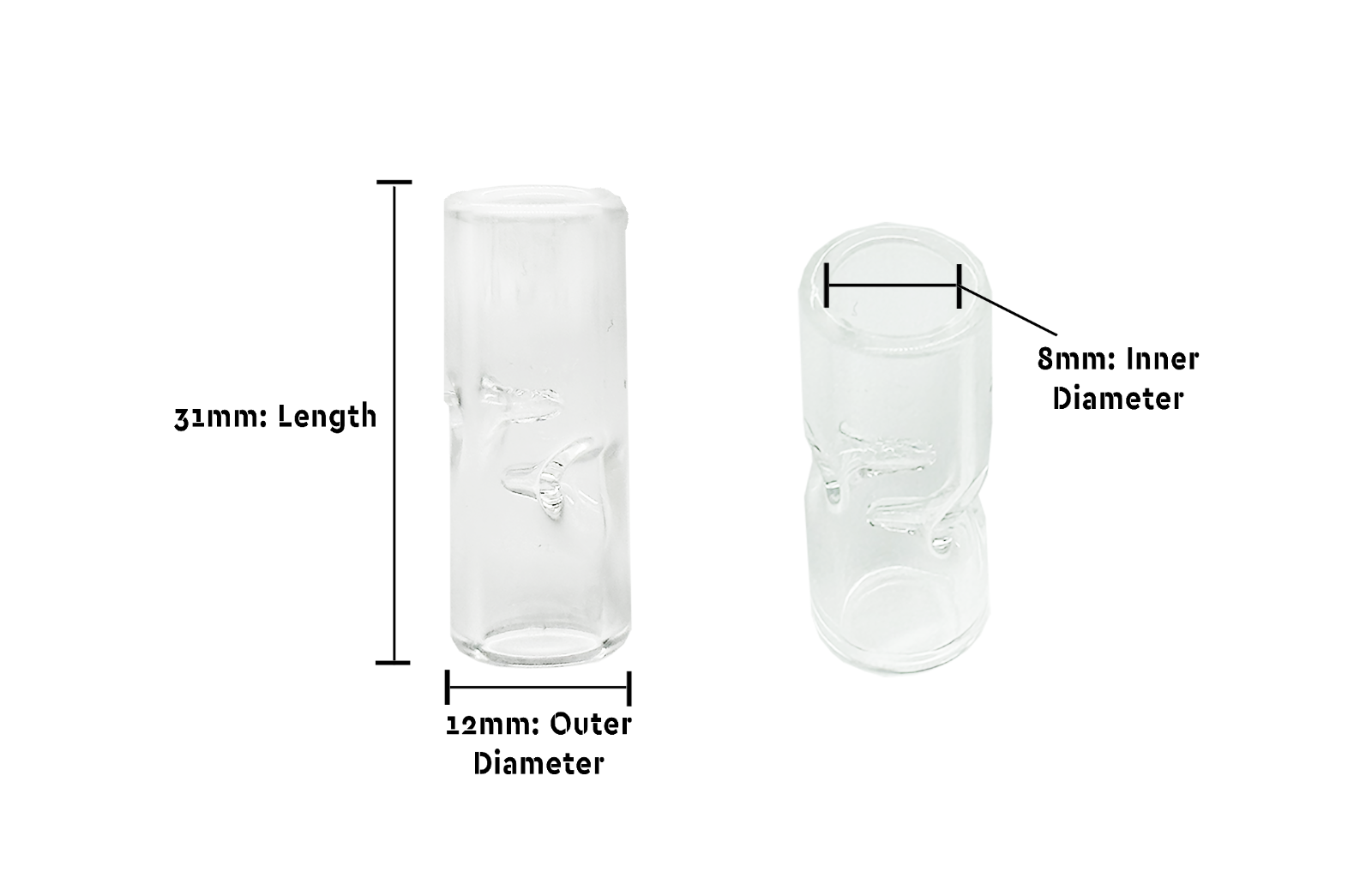 Juicy Hemp Wraps- 8 Pack- Natural- GlueGar OG 3ml, Glass & Wood Tips