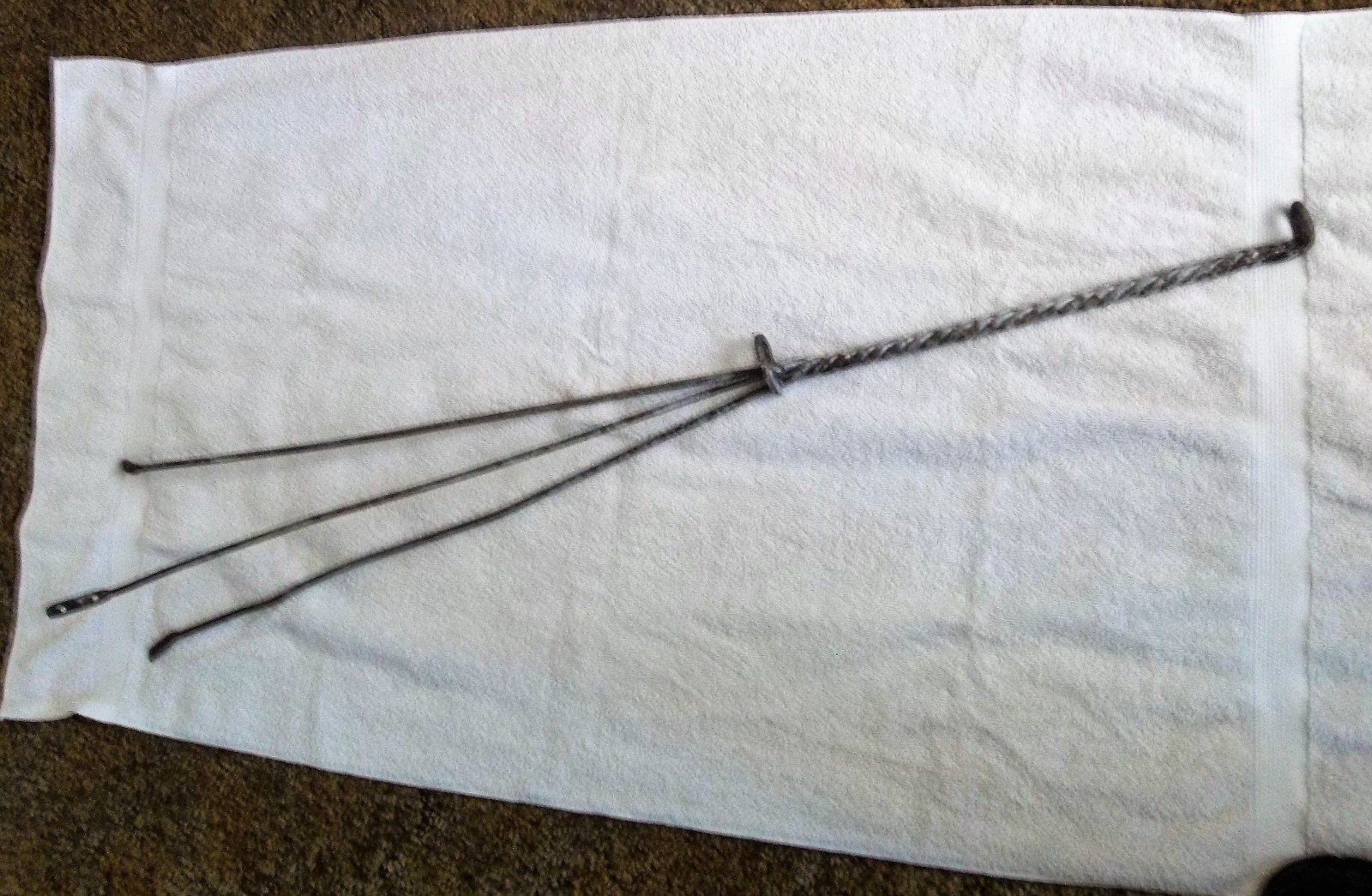 Rare FANCY TWISTED Lightning Rod STAND Early 1900s Weathervane Stand