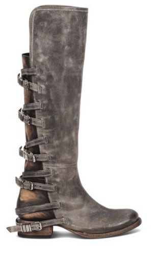 Pre-owned Freebird By Steven Waterford Boot Sz 6 Msrp$395 Stone In Gray