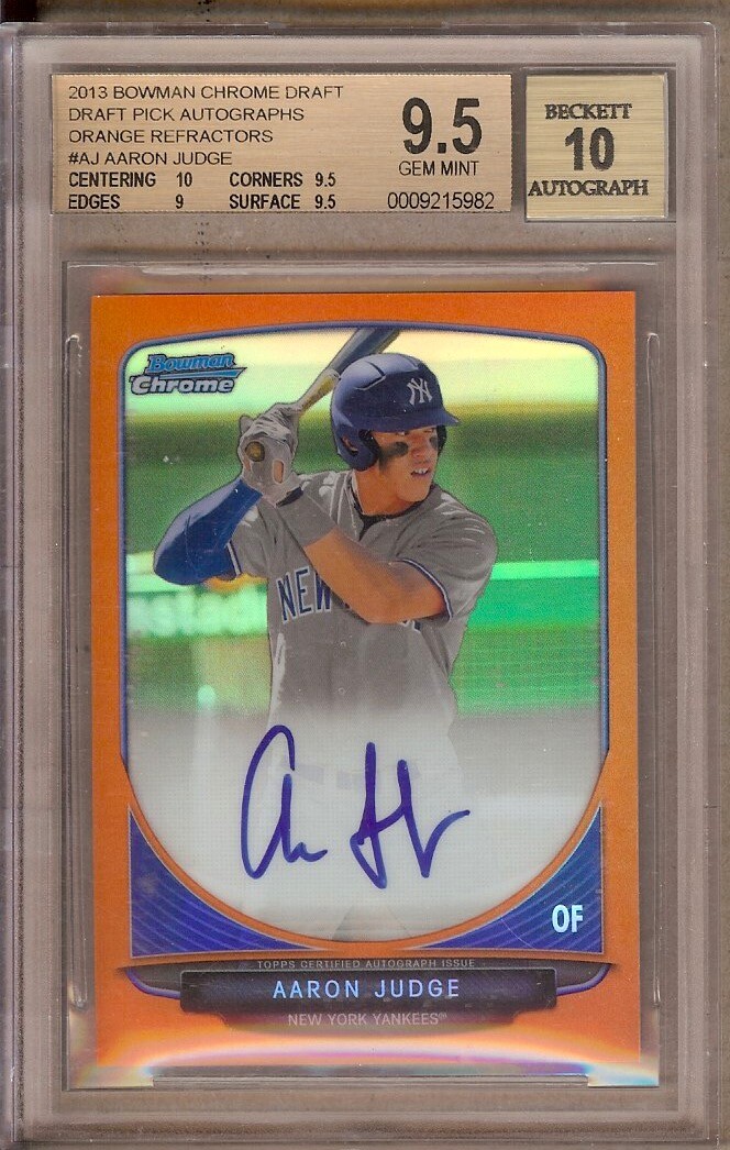 その他 2017 Bowman Chrome Aaron Judge Autograph Aaron Judge 2017 Bowman #CRA-AJ Chrome Rookie Auto - Blue