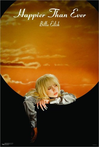 BILLIE EILISH レコード　ポスター付き Amazon.com: Eilish Billie Bling Unisex Poster Multicoloured