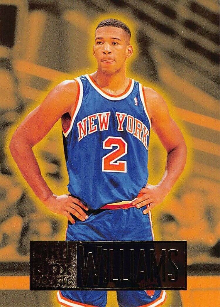 1995-96 Skybox Basketball Monty Williams Rookie Card #262 NM/MT NEW YORK KNICKS. rookie card picture