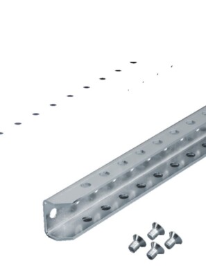 Rittal TS8612760 punched rail, 25 x 38 mm, 600 mm (24 ''), TS 8612.760