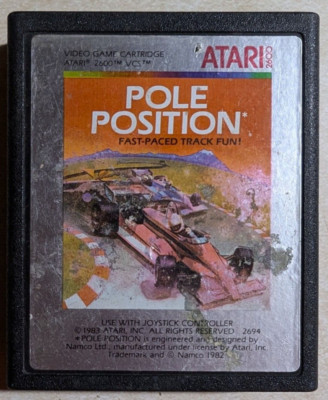 Pole Position Atari 2600 Game Cartridge Only Tested Used Good Fast Shipping