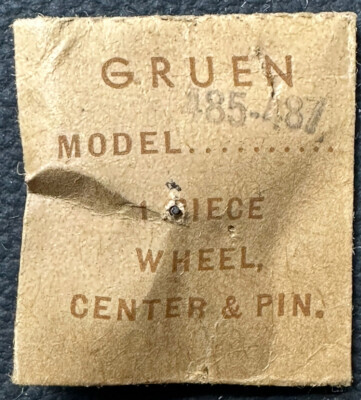Genuine GRUEN EB200 CA485-487 CENTER WHEEL AND PINION WATCH REPAIR PART NOS WP6