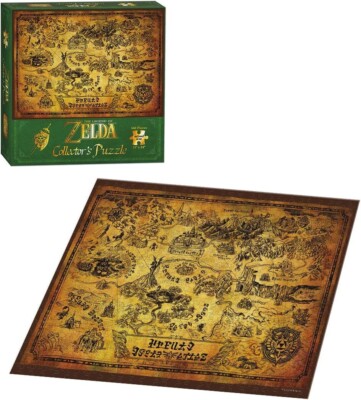 The Legend Of Zelda Hyrule Map 550 Piece Jigsaw Puzzle 18'' X 24''