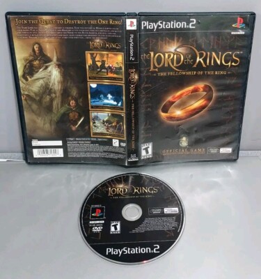 PS2: Lord Rings Fellowship of the Ring (PlayStation 2) Resurfaced No Manual LOTR