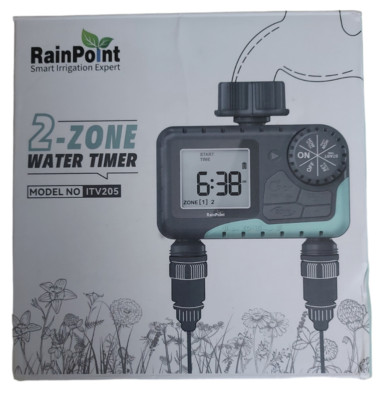 RainPoint 2 Zone Digital Water Timer Model ITV205 *NEW IN BOX*