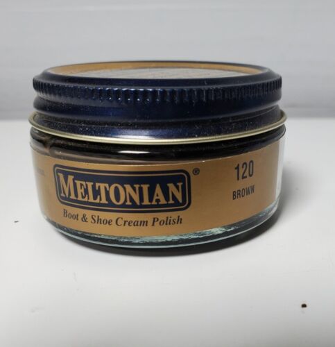 Meltonian Shoe Cream Polish Brown #120 1.55 oz. Jar 2004