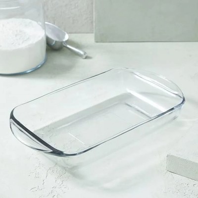 Anchor Hocking 9'' x 13'' Clear Glass Pan, Casserole Baking Dish 3 quart